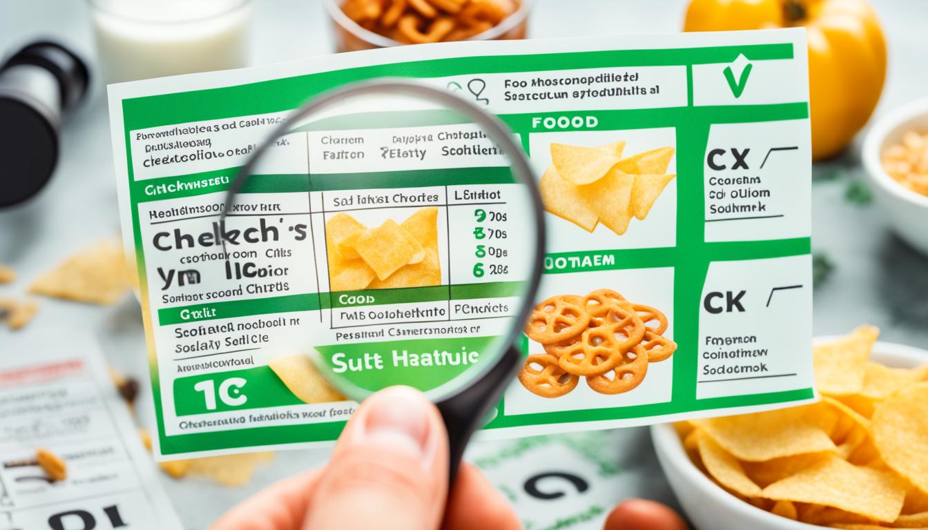 reading food labels for sodium